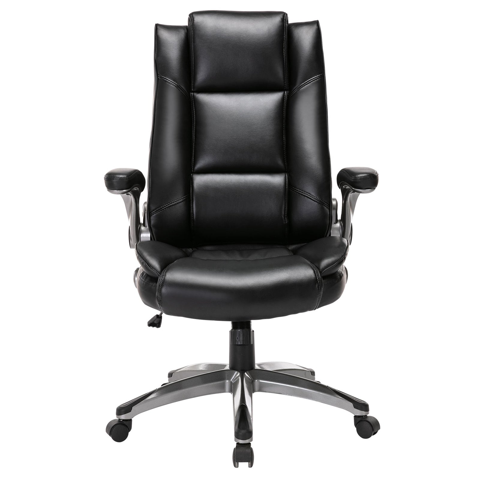 COLAMY 300LBS Ergonomic Leather Office Chair with Flip-up Armrests Model 2199