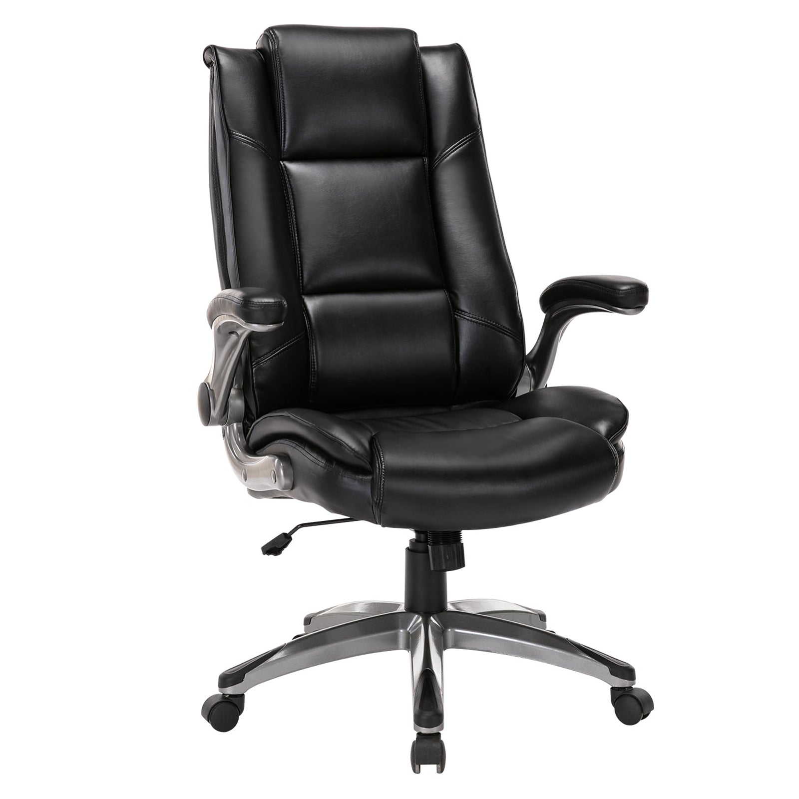 COLAMY 300LBS Ergonomic Leather Office Chair with Flip-up Armrests Model 2199