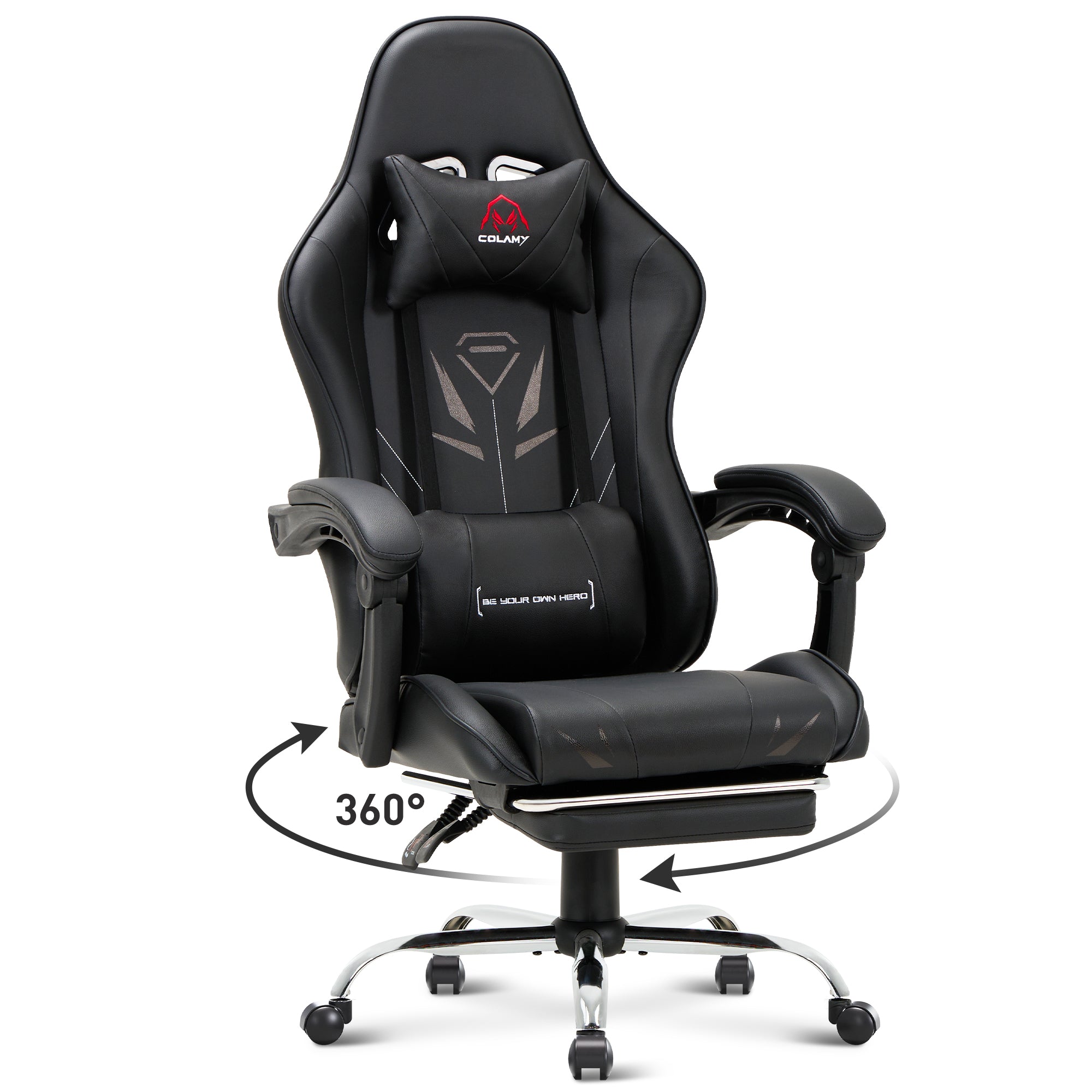 COLAMY PU Leather Gaming Chair Cap.300 Model.6703