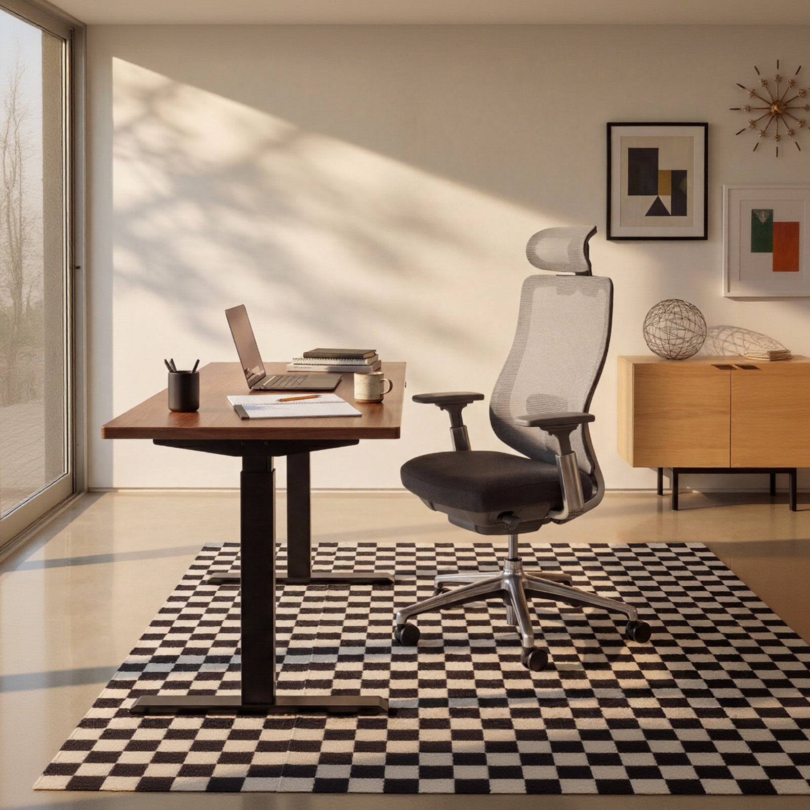 COLAMY ATLAS high back ergonomic office chair with breathable mesh back in a modern workspace