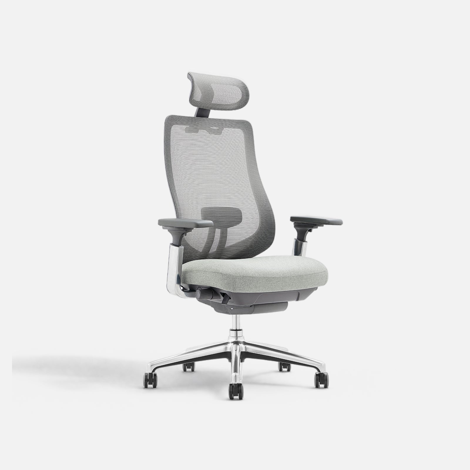 COLAMY ATLAS dark grey ergonomic office chair with breathable mesh back and headrest