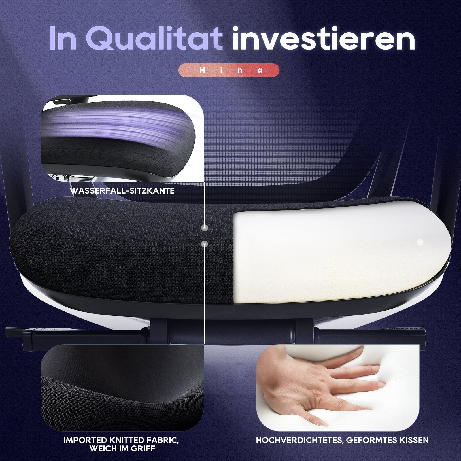 COLAMY HINA Modern Ergonomic Office Chair