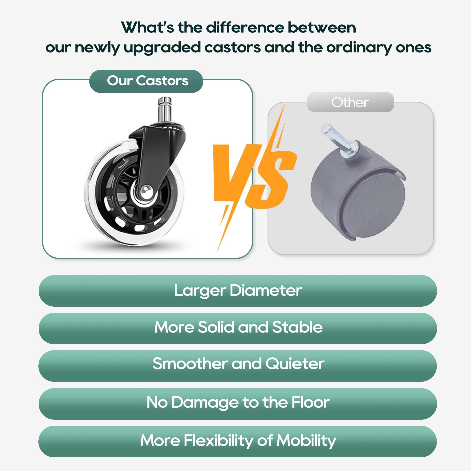 COLAMY Leather Office Chair with Built-in Lumbar Support Model.5276