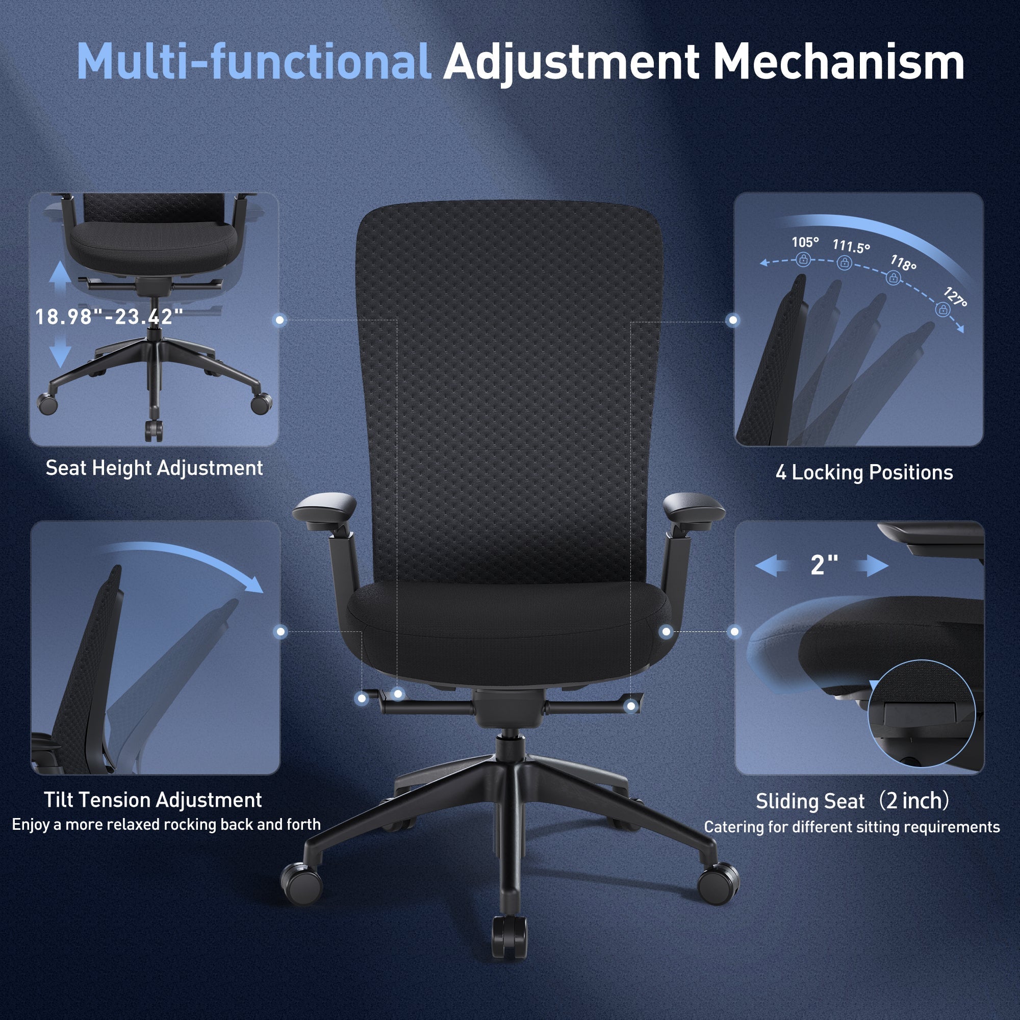 COLAMY NEZA Contemporary Office Office Chair