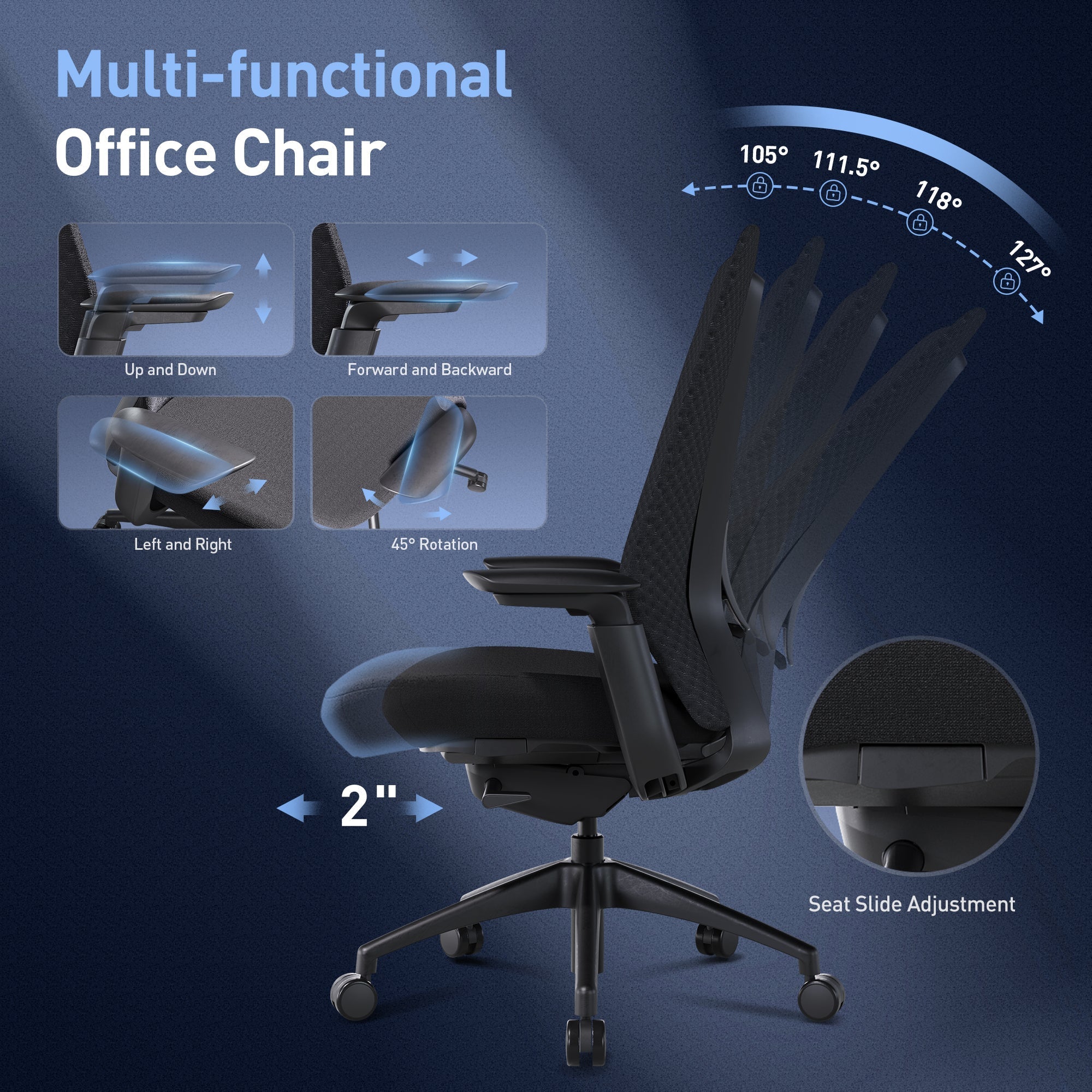 COLAMY NEZA Contemporary Office Office Chair