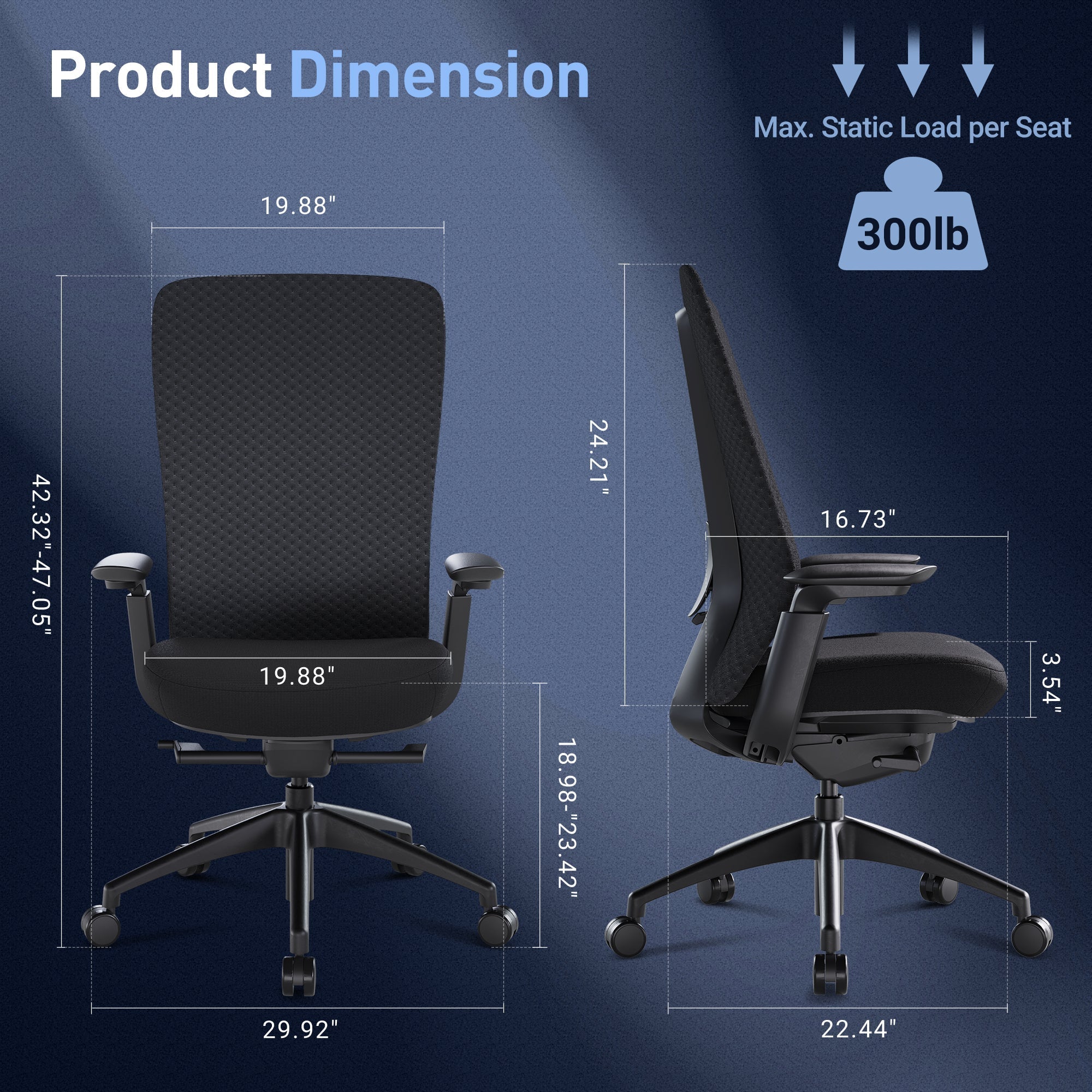 COLAMY NEZA Contemporary Office Office Chair
