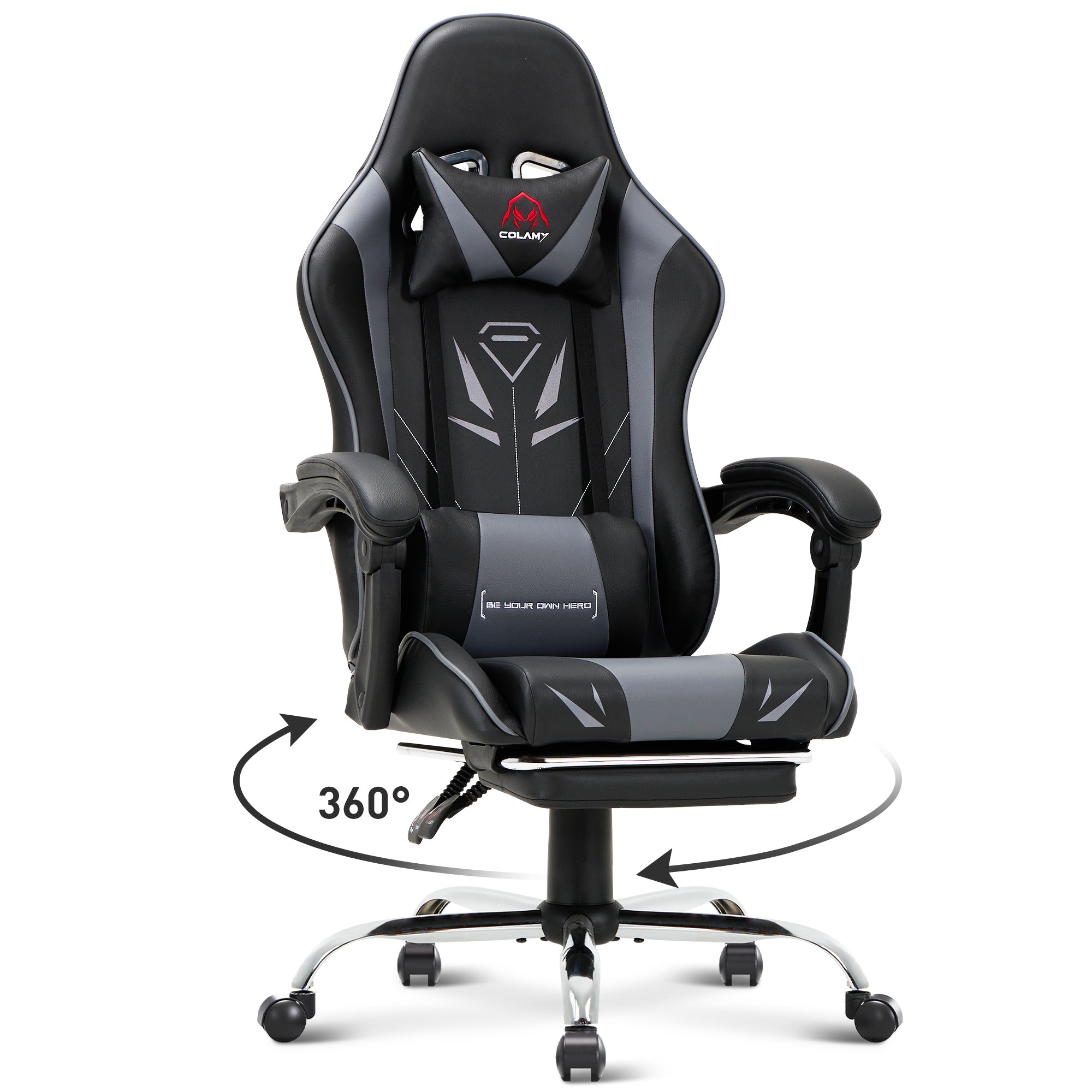 COLAMY PU Leather Gaming Chair Cap.300 Model.6703