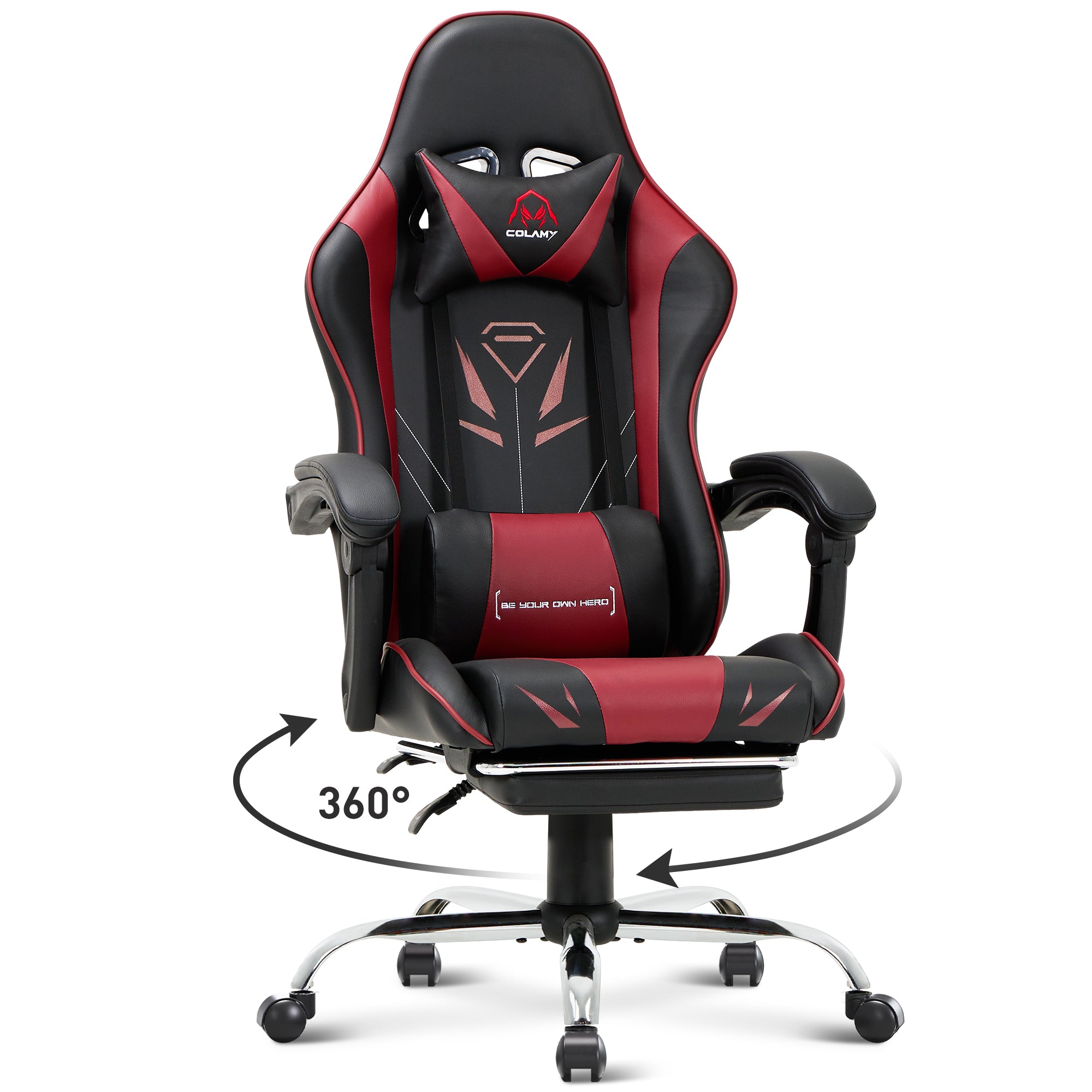 COLAMY PU Leather Gaming Chair Cap.300 Model.6703