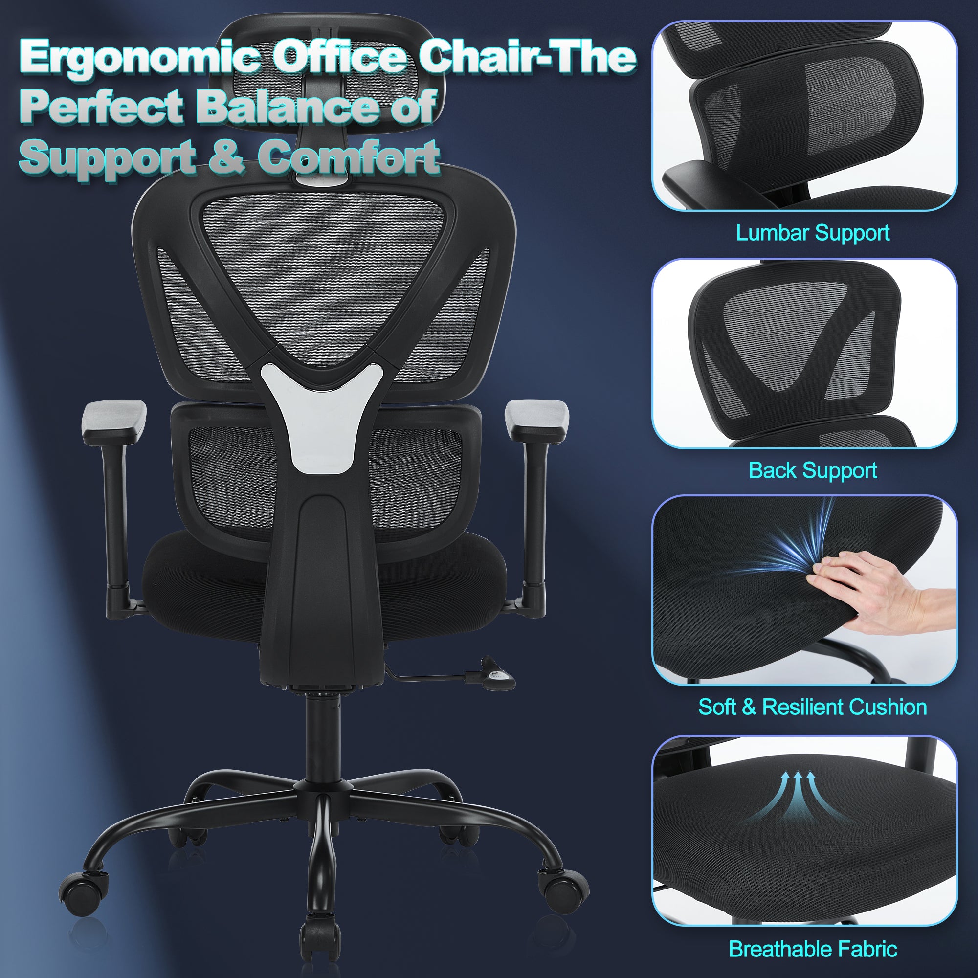 COLAMY OMNI Multi-Adjustable Office Chair