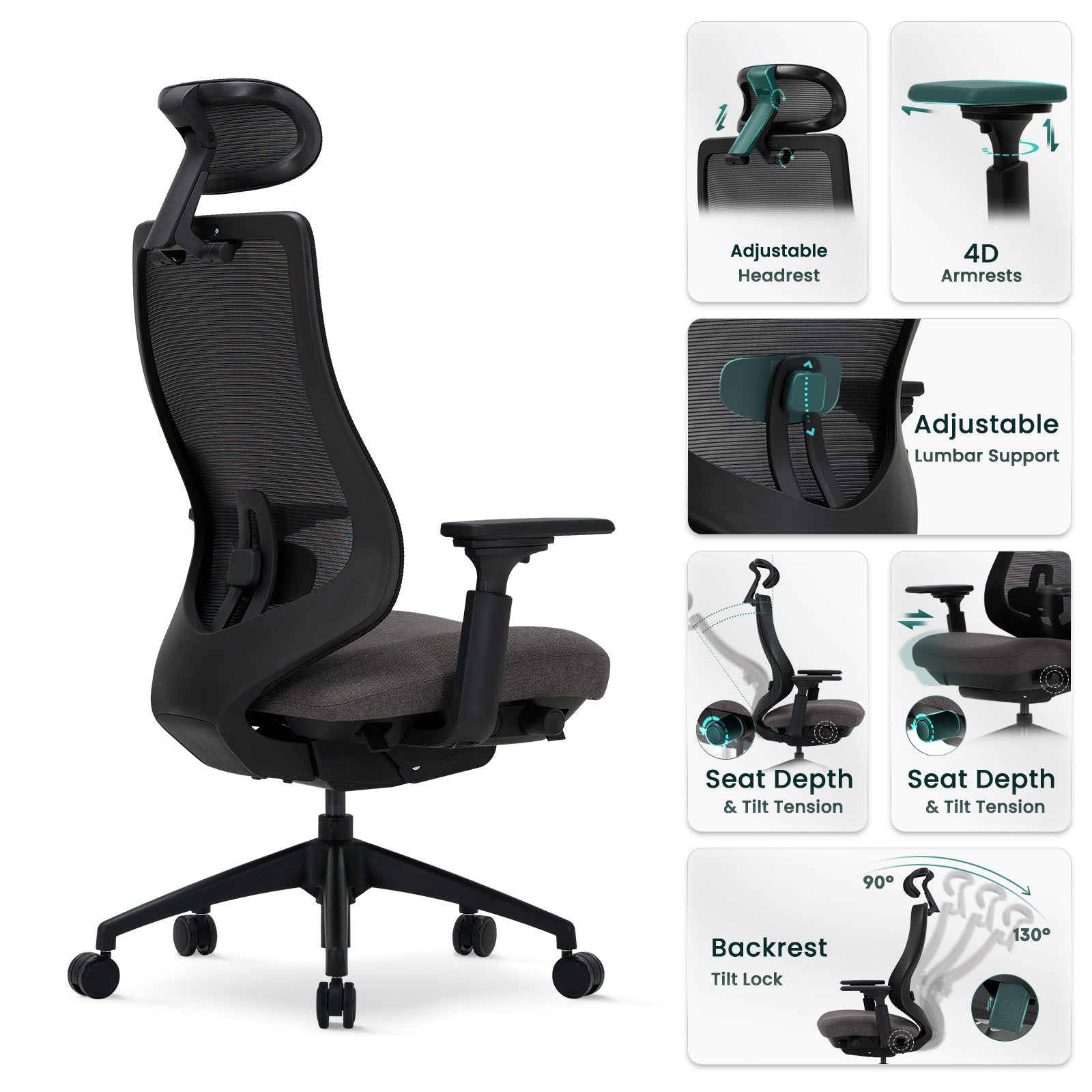 COLAMY ATLAS-01 Executive Ergonomic Office Chair