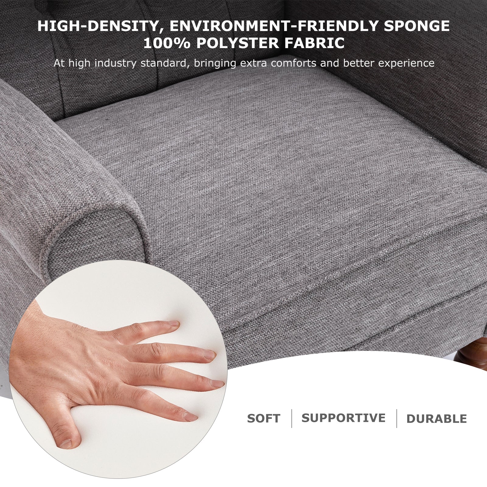 COLAMY Mid-Century Modern Wingback Accent Chair - Set of 1 or 2