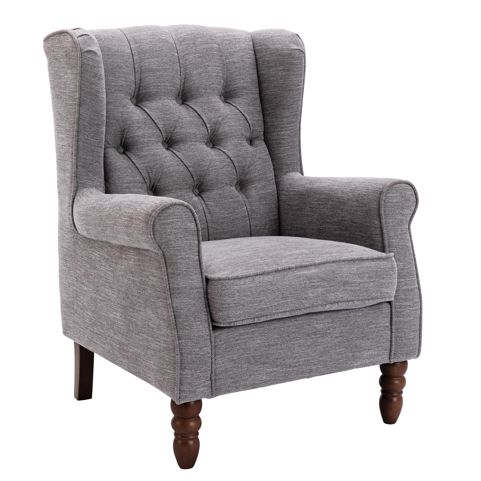 COLAMY Mid-Century Modern Wingback Accent Chair - Set of 1 or 2