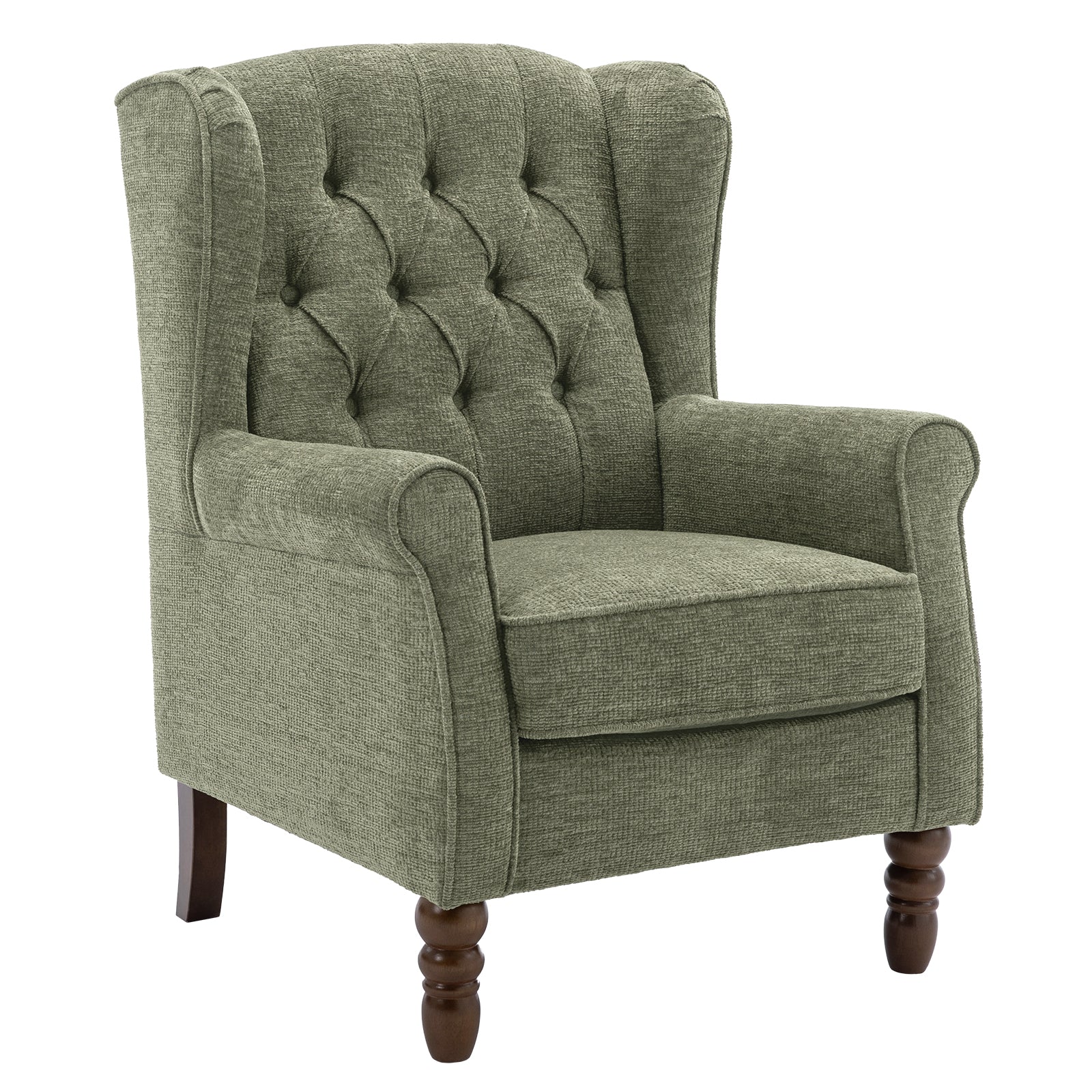 COLAMY Mid-Century Modern Wingback Accent Chair - Set of 1 or 2