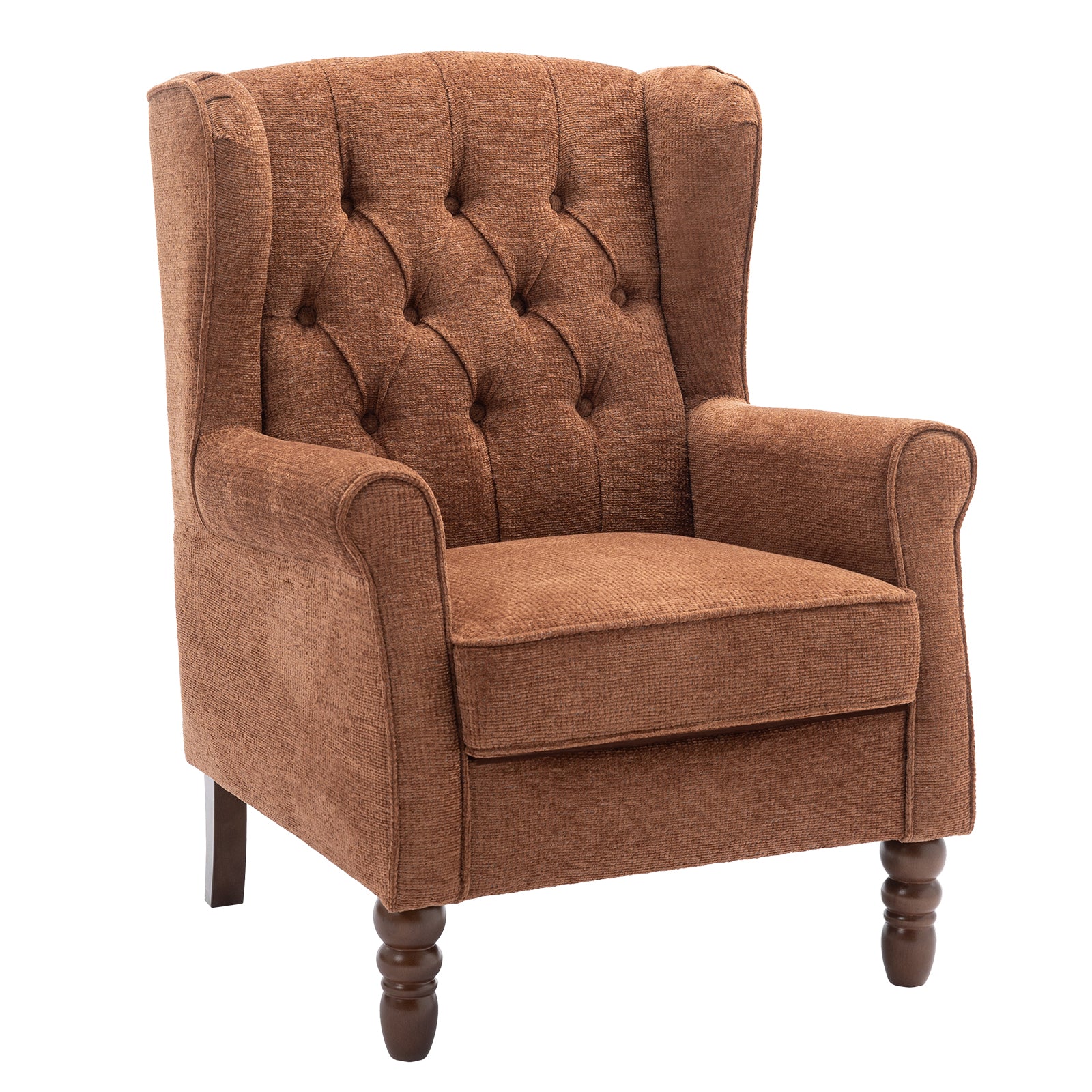 COLAMY Mid-Century Modern Wingback Accent Chair - Set of 1 or 2