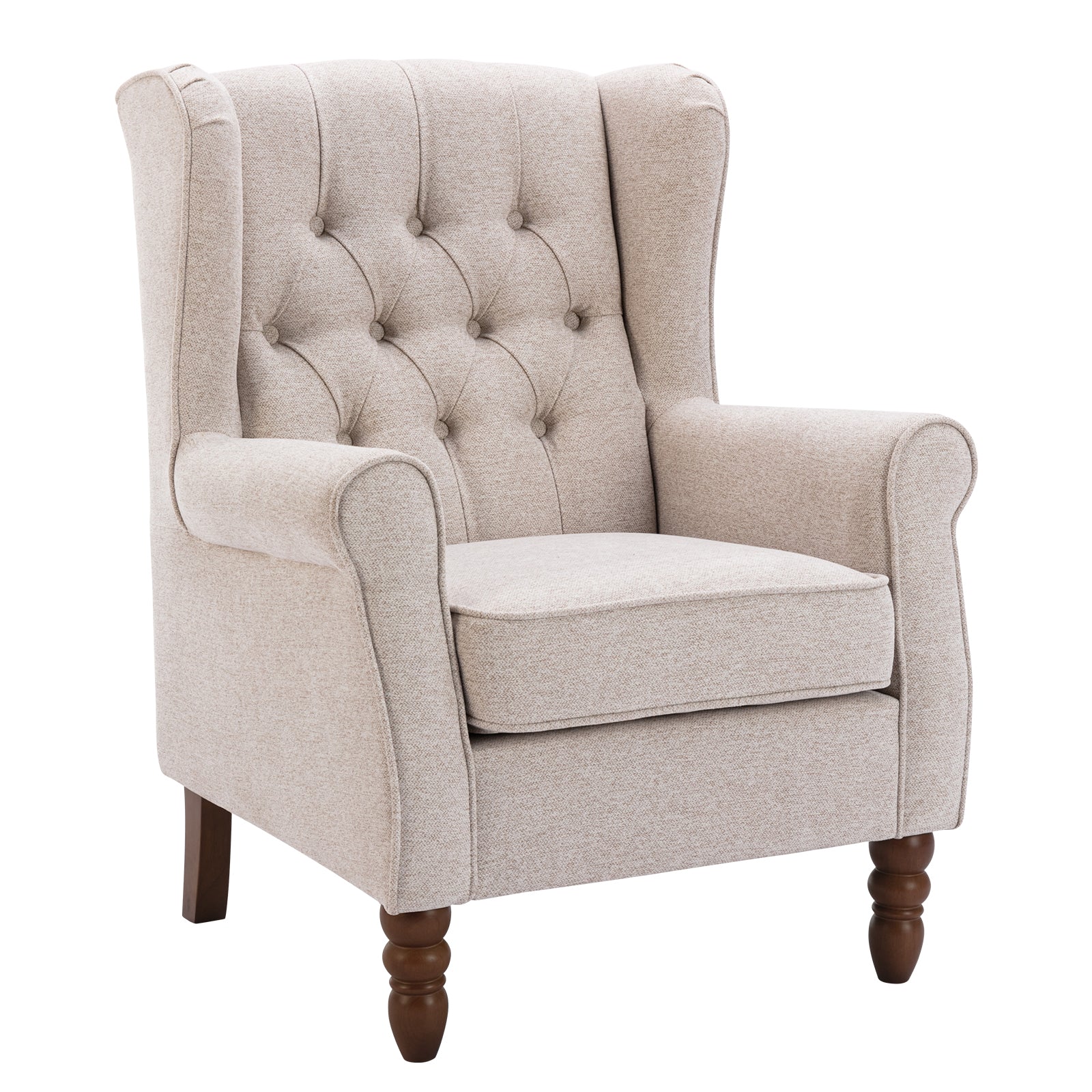 COLAMY Mid-Century Modern Wingback Accent Chair - Set of 1 or 2