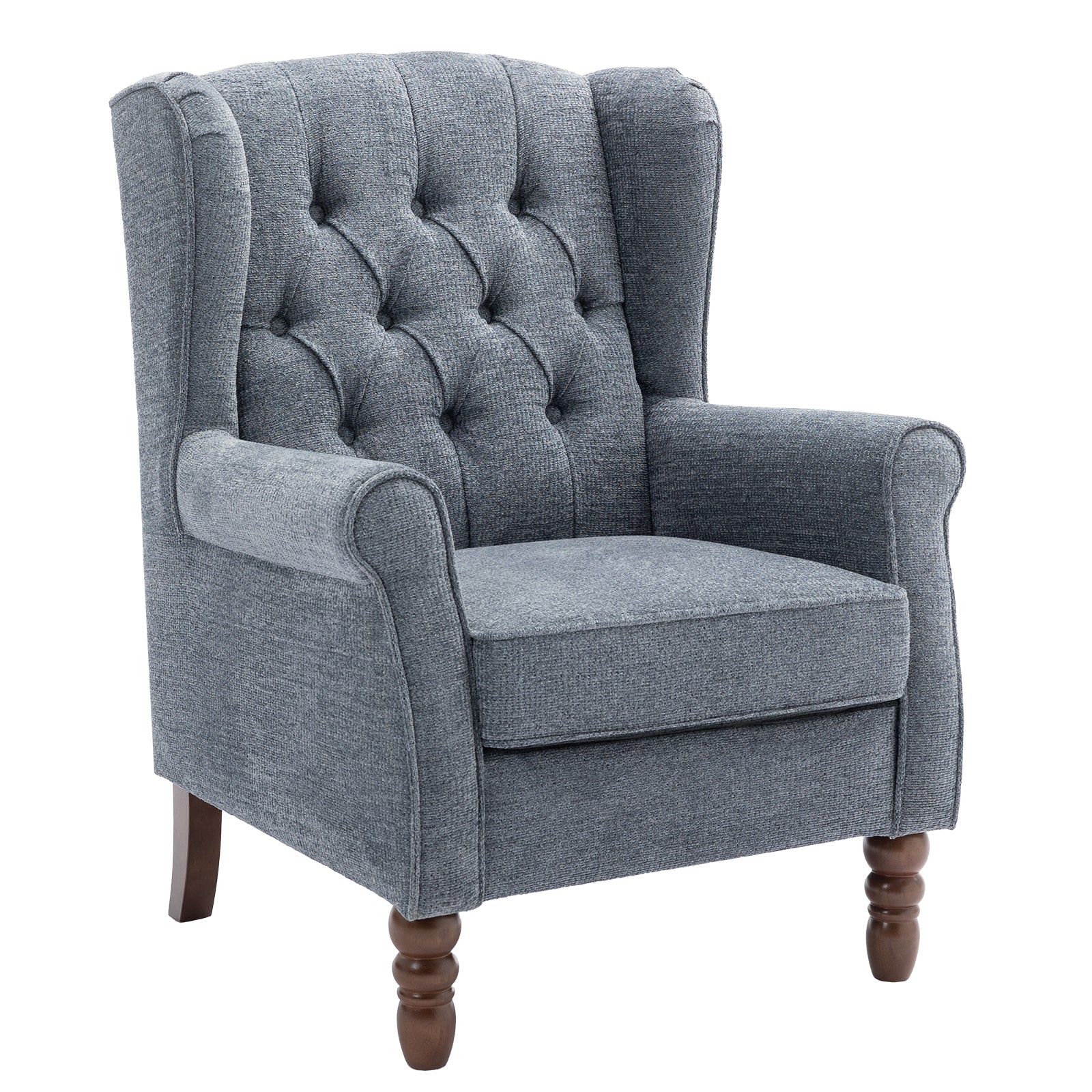 COLAMY Mid-Century Modern Wingback Accent Chair - Set of 1 or 2
