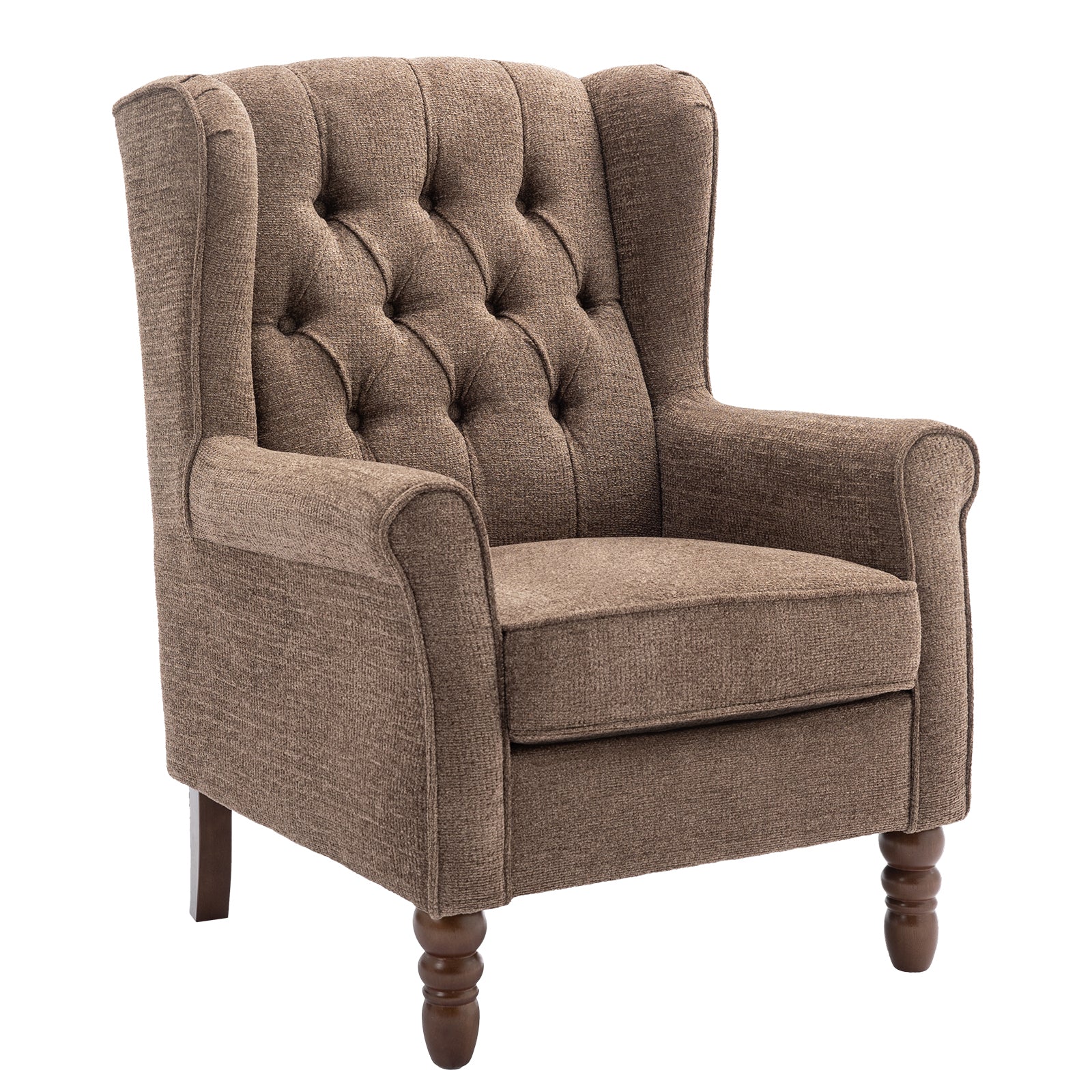 COLAMY Mid-Century Modern Wingback Accent Chair - Set of 1 or 2