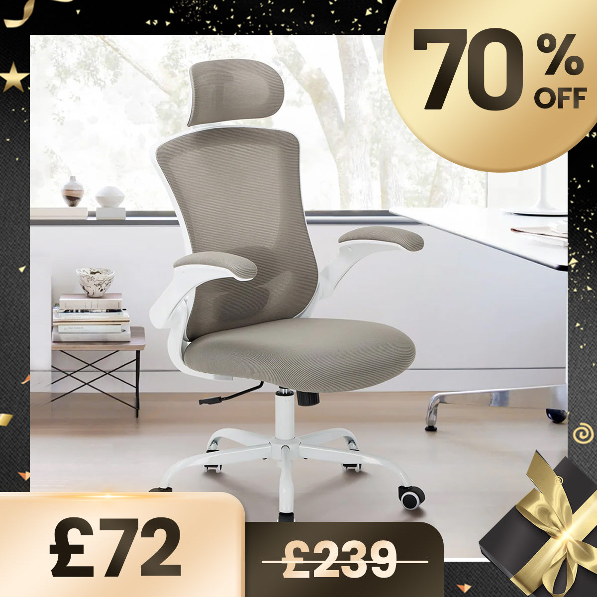 COLAMY VIBE Lightweight Comfort Ergonomic Mesh Office Chair