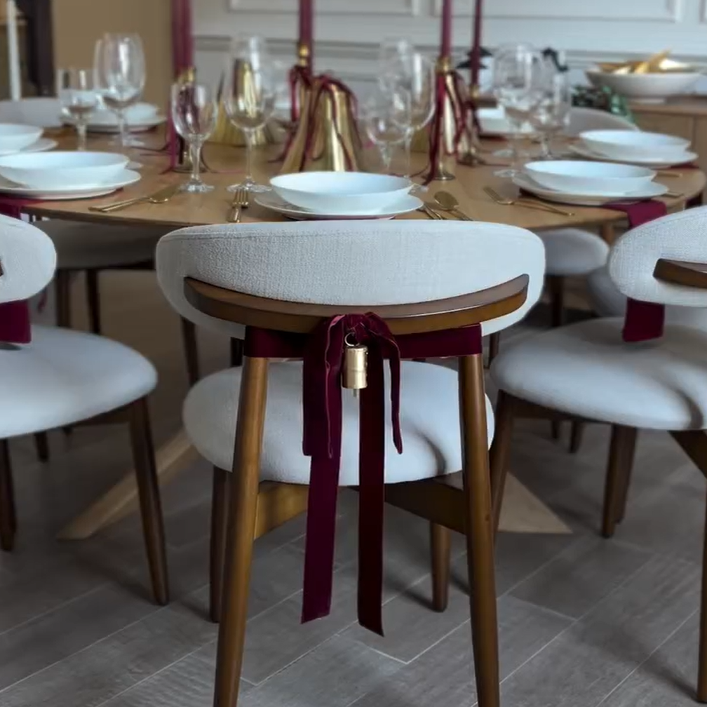 COLAMY NOYA Mid-Century Modern Dining Chair - Upholstered Accent Chair for Kitchen & Dining Room