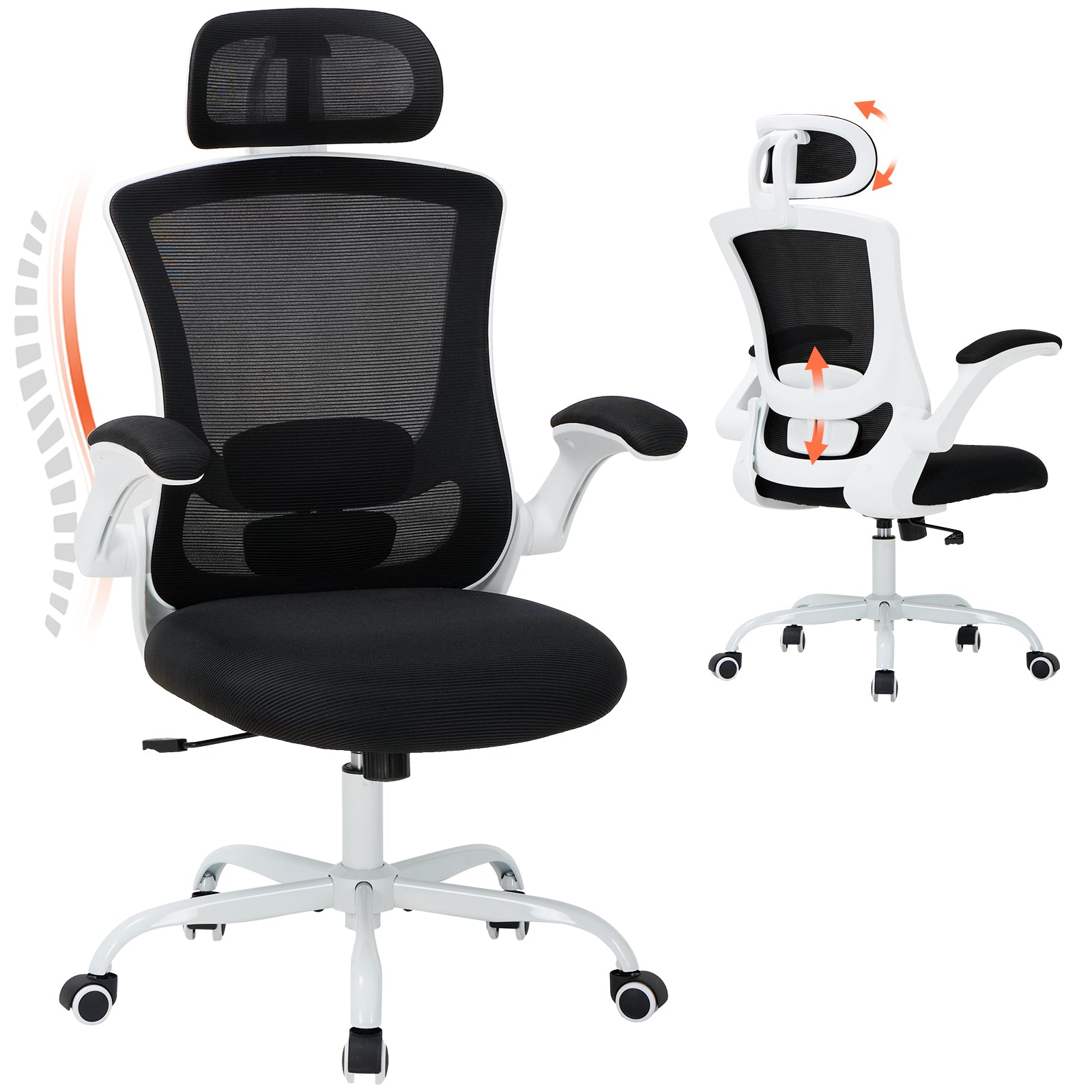 COLAMY Ergonomic Mesh Office Chair with Lumbar Support Model.9050 Cap.125kg