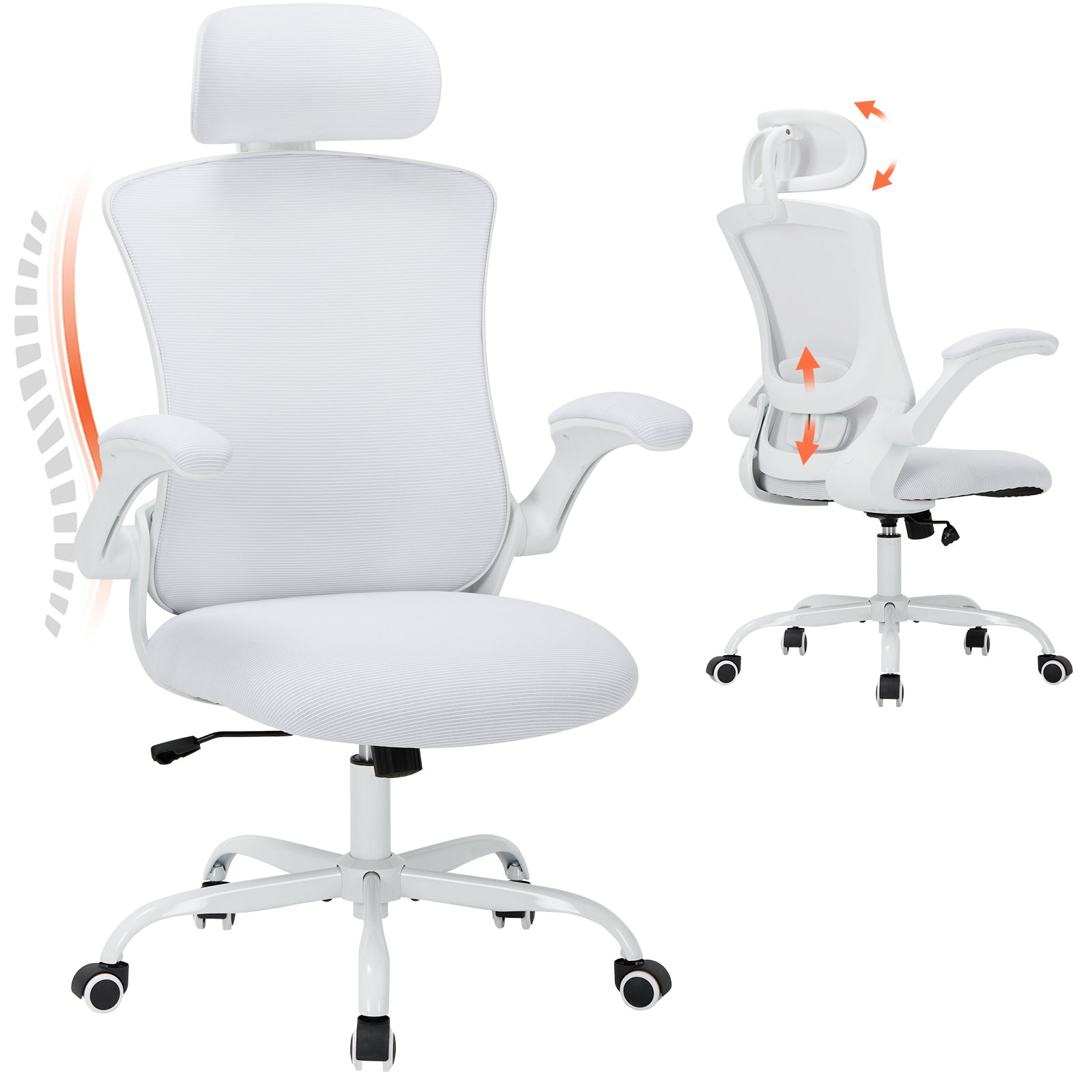 COLAMY Ergonomic Mesh Office Chair with Lumbar Support Model.9050 Cap.125kg