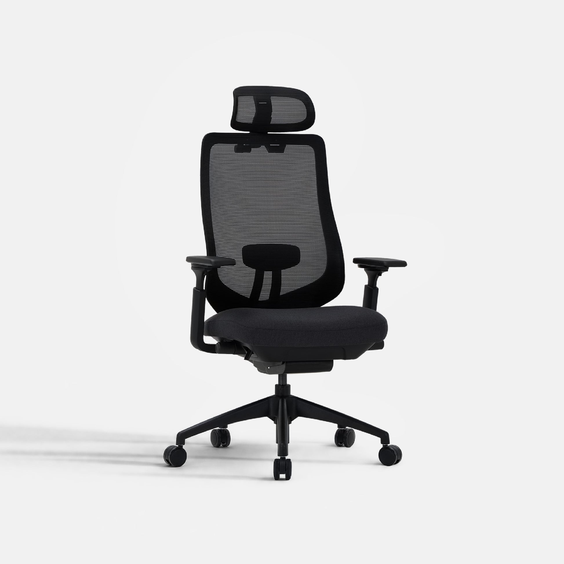 COLAMY ATLAS-01 black ergonomic high back mesh office chair with adjustable headrest