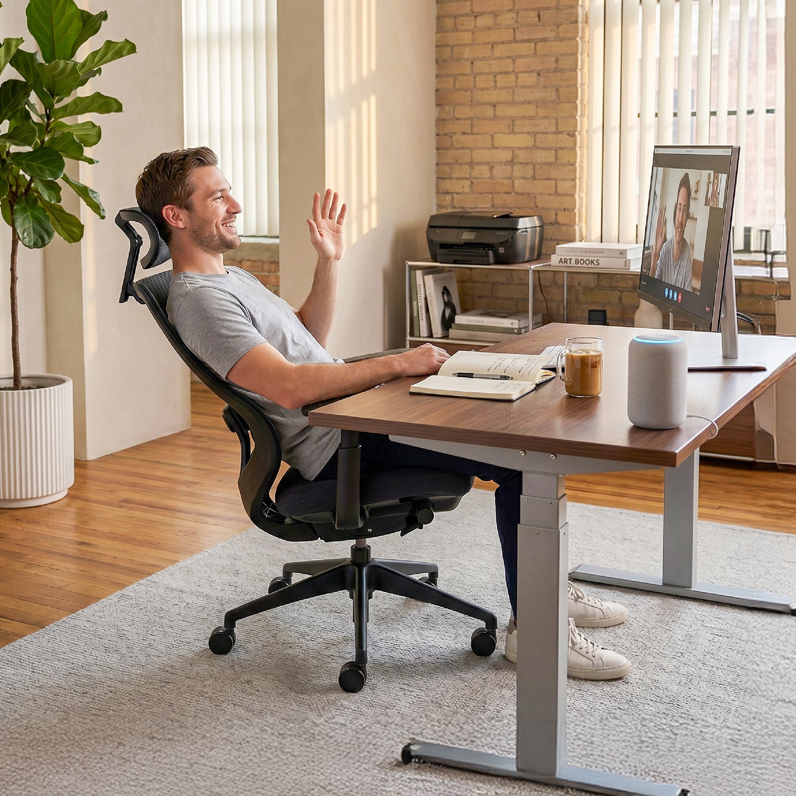 COLAMY ATLAS-01 executive ergonomic office chair with headrest for video calls and home working