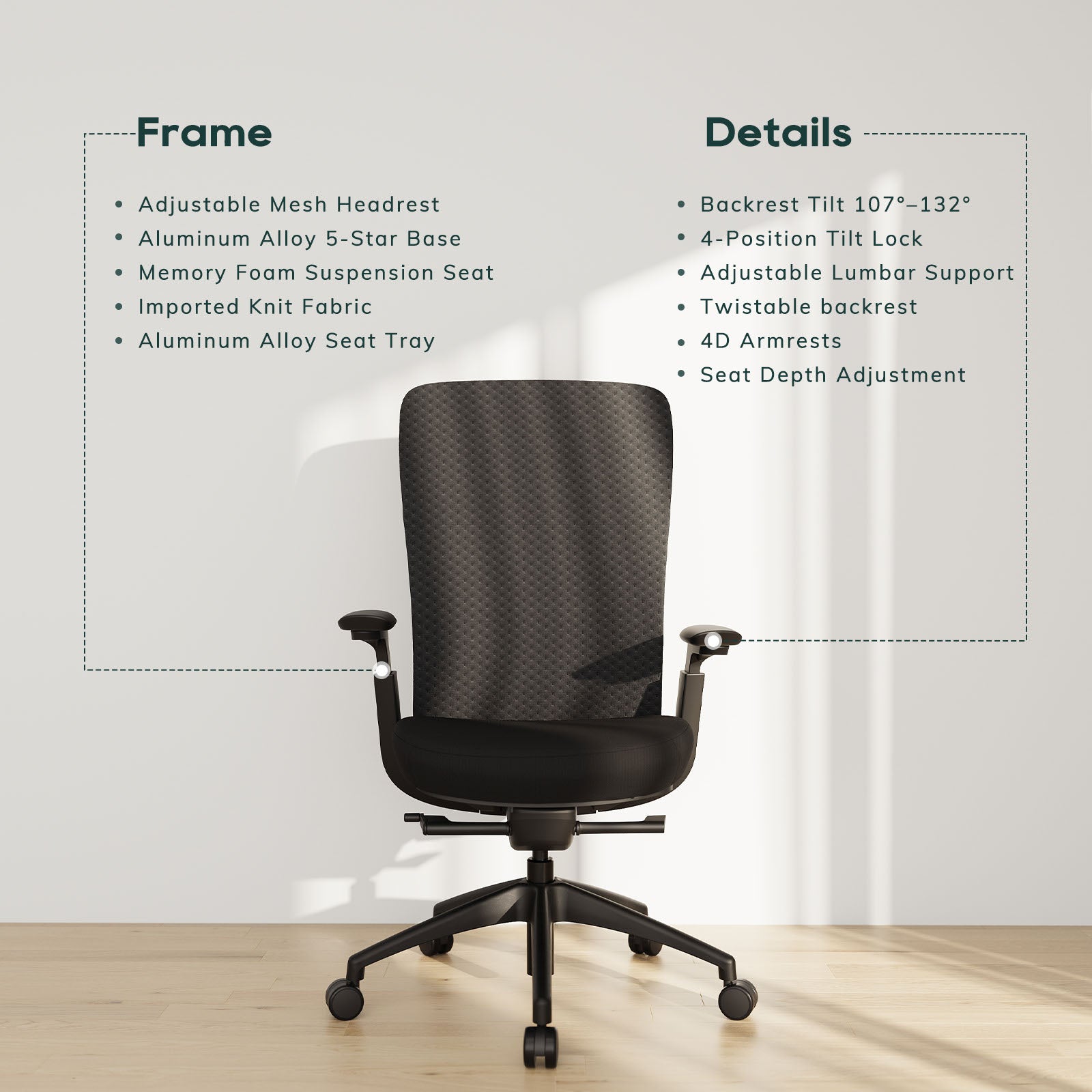 COLAMY NEZA Contemporary Office Office Chair