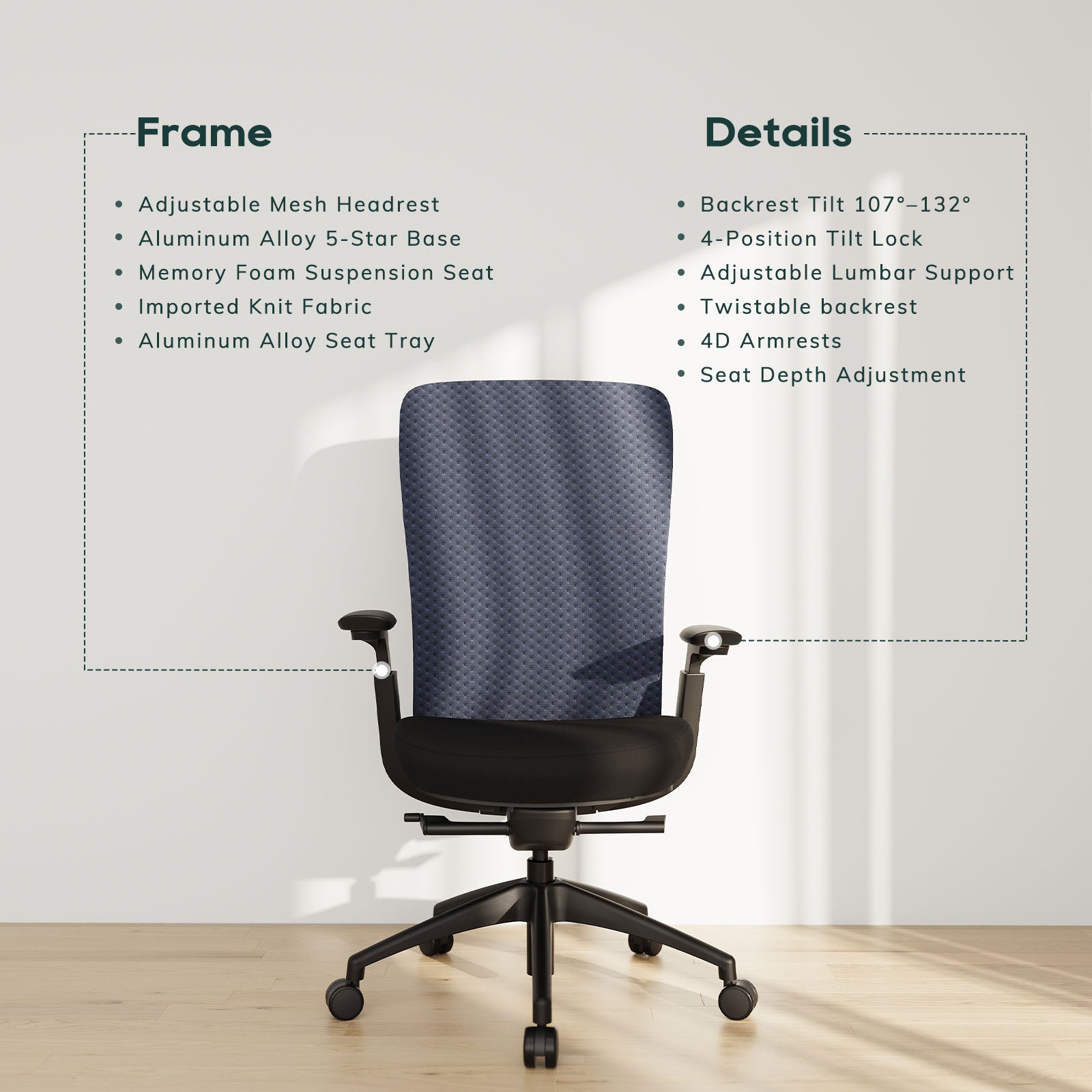 COLAMY NEZA Contemporary Office Office Chair