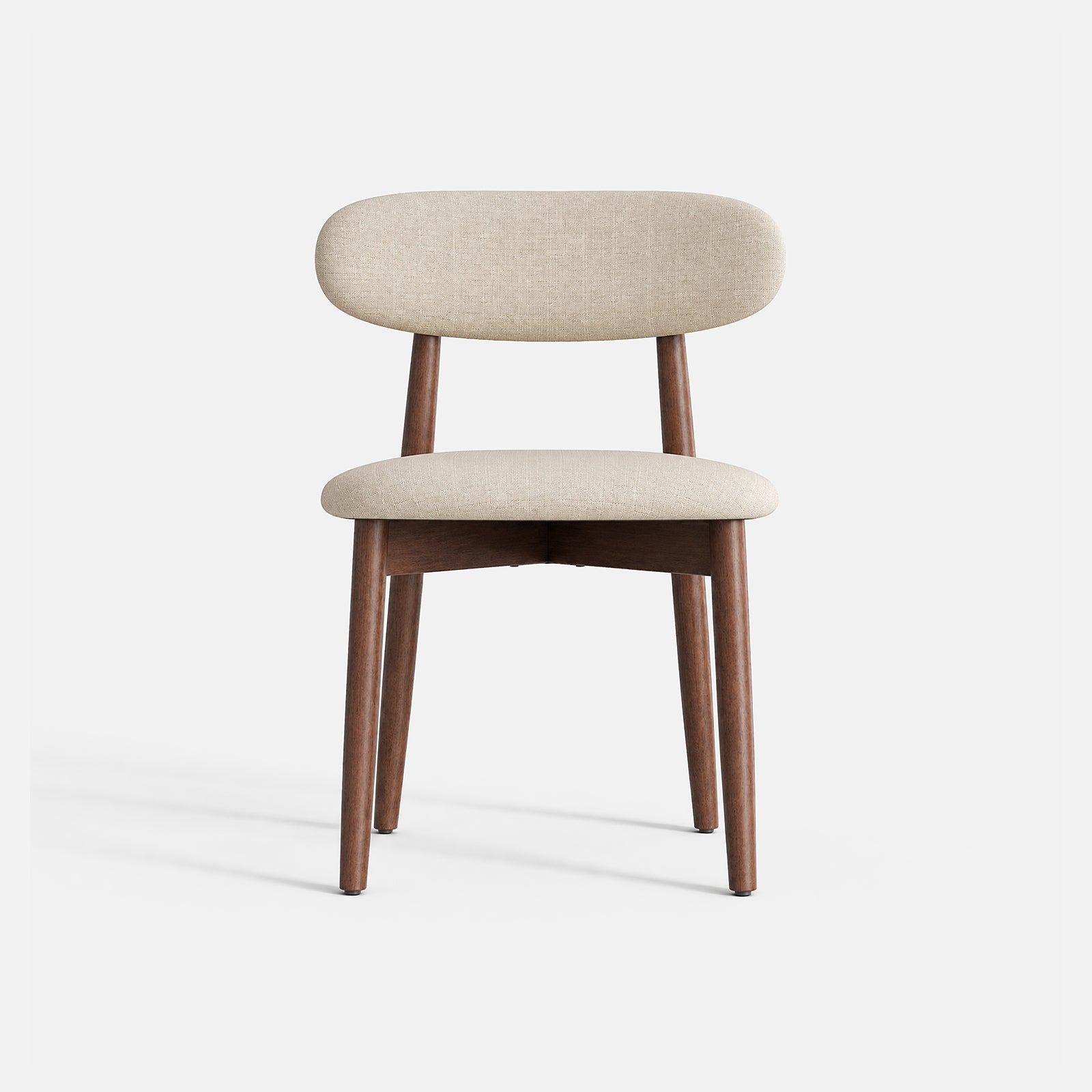 COLAMY NOYA Mid-Century Modern Dining Chair - Upholstered Accent Chair for Kitchen & Dining Room