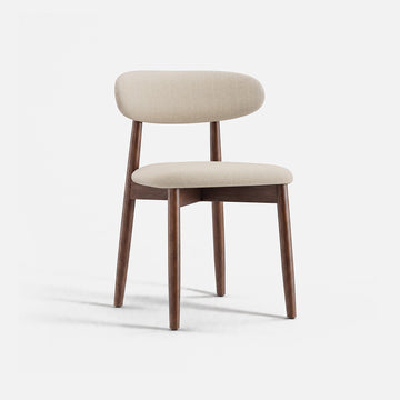 COLAMY NOYA Mid-Century Modern Dining Chair - Upholstered Accent Chair for Kitchen & Dining Room