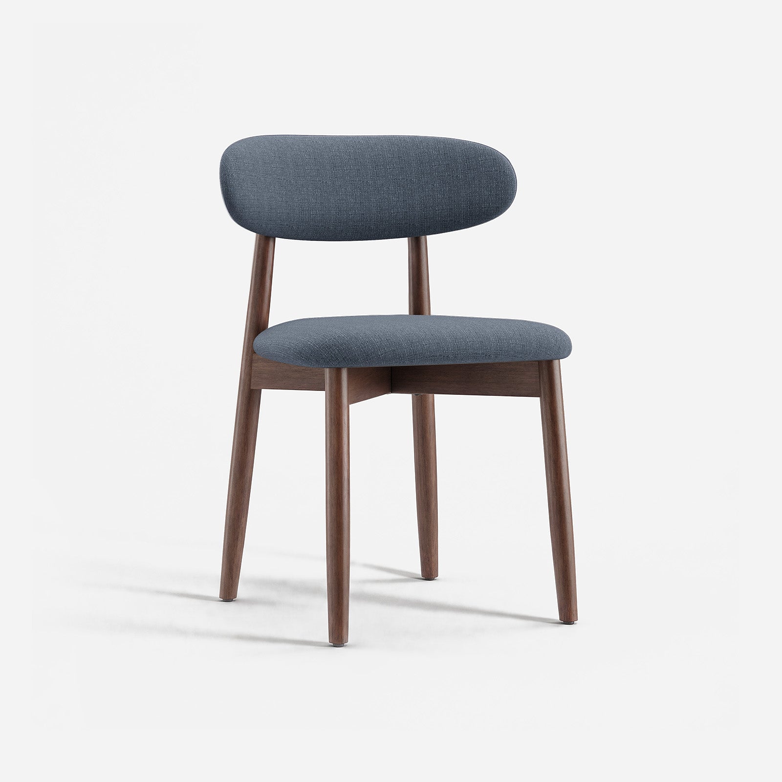 COLAMY NOYA Mid-Century Modern Dining Chair - Upholstered Accent Chair for Kitchen & Dining Room