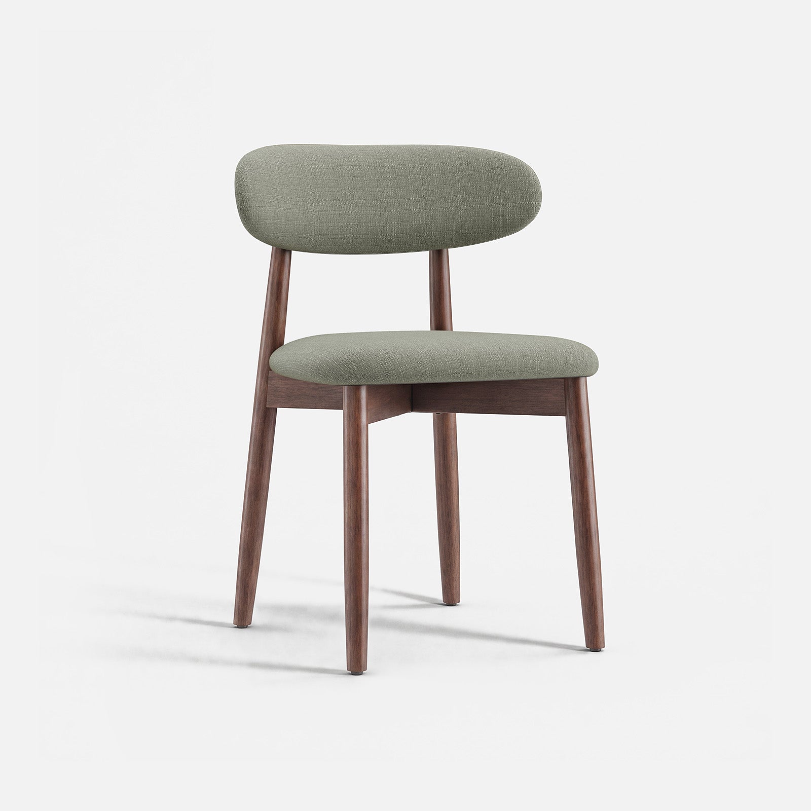 COLAMY NOYA Mid-Century Modern Dining Chair - Upholstered Accent Chair for Kitchen & Dining Room
