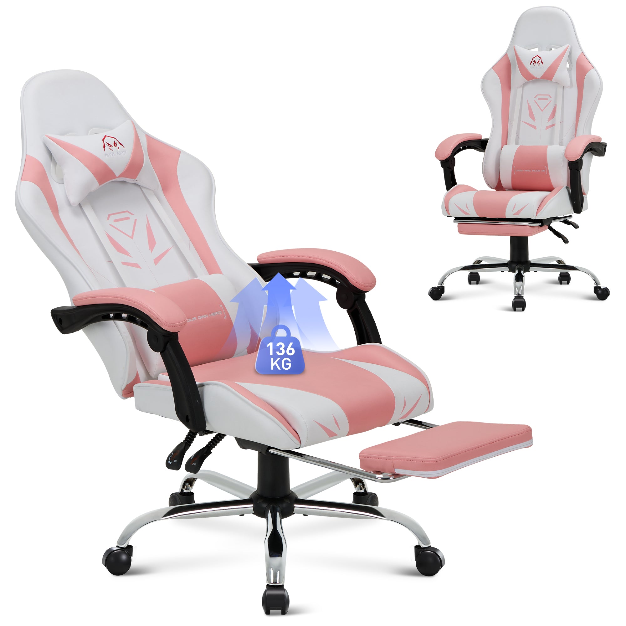 COLAMY PU Leather Gaming Chair Cap.300 Model.6703