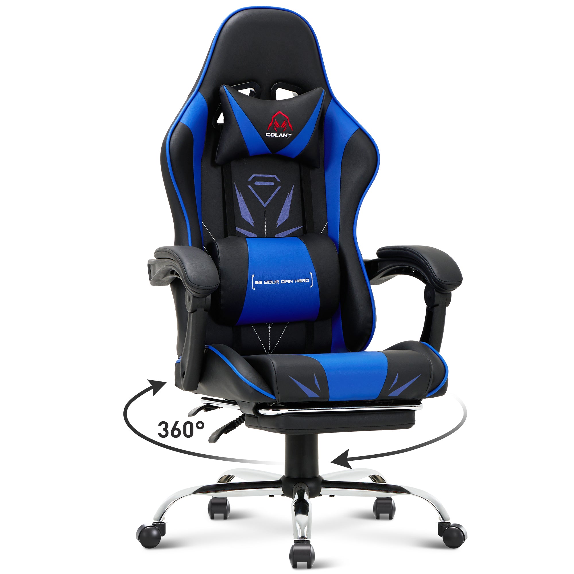 COLAMY PU Leather Gaming Chair Cap.300 Model.6703