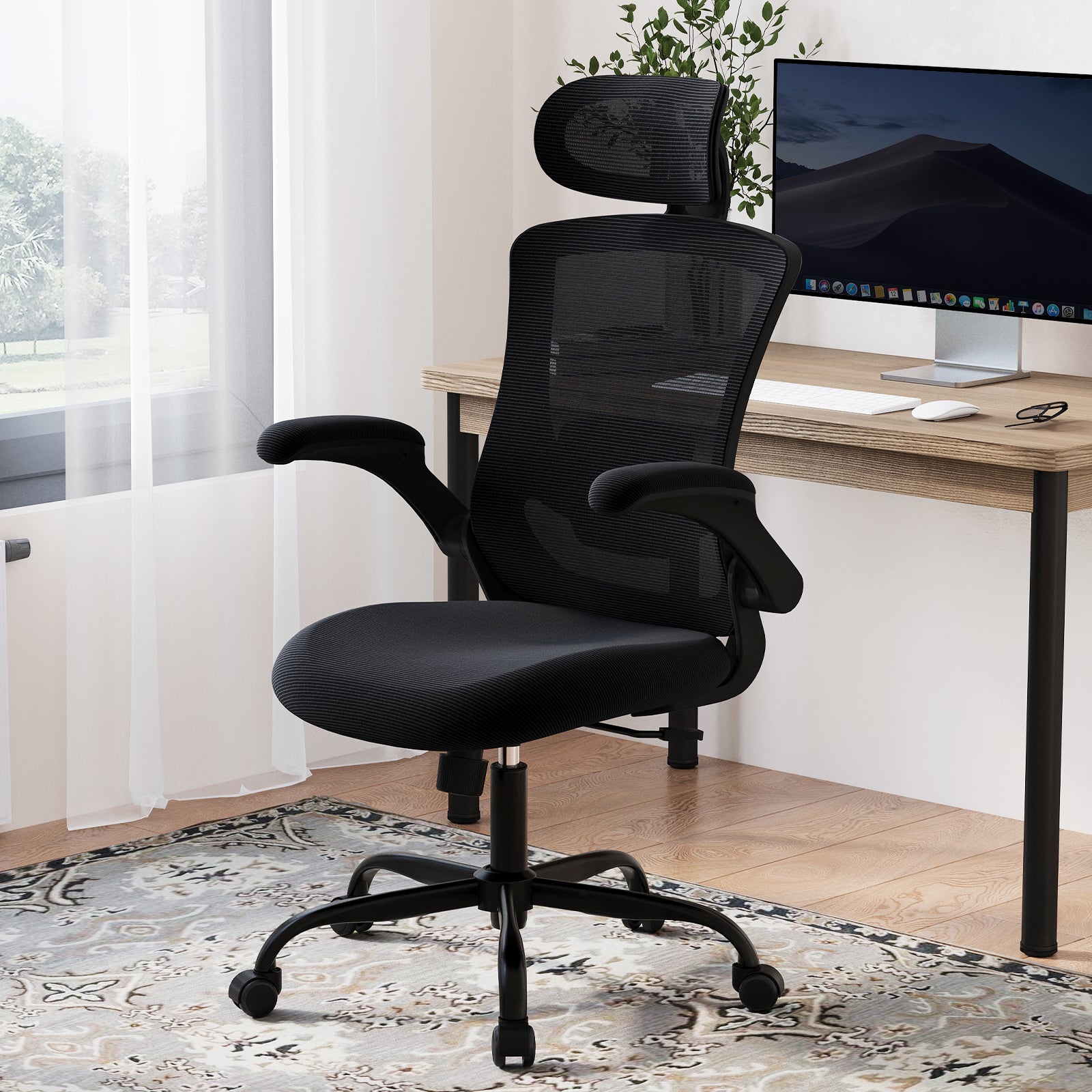 COLAMY Ergonomic Mesh Office Chair with Lumbar Support Model.9050 Cap.125kg