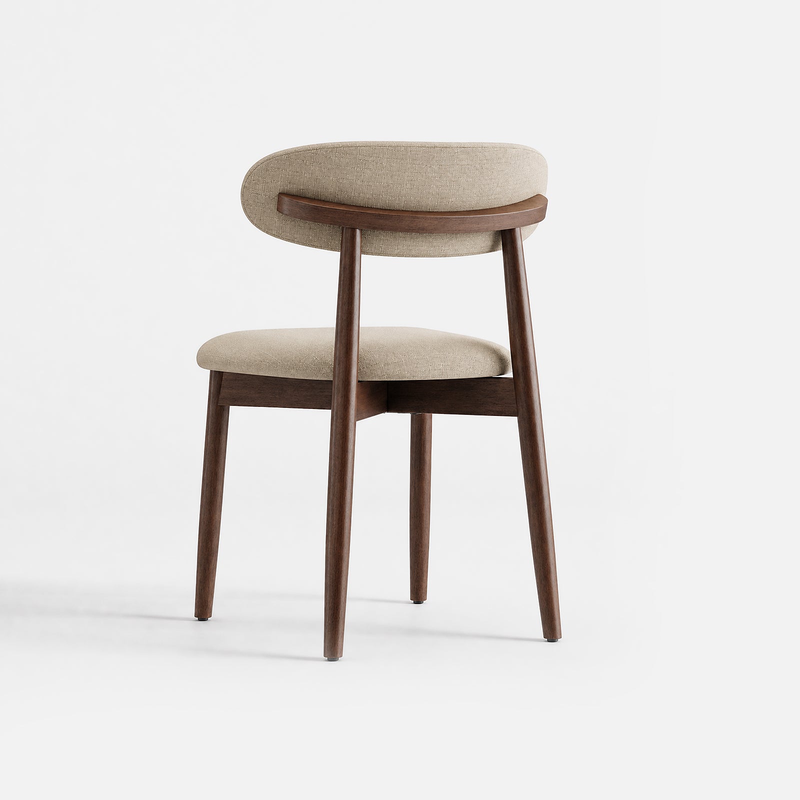COLAMY NOYA Mid-Century Modern Dining Chair - Upholstered Accent Chair for Kitchen & Dining Room