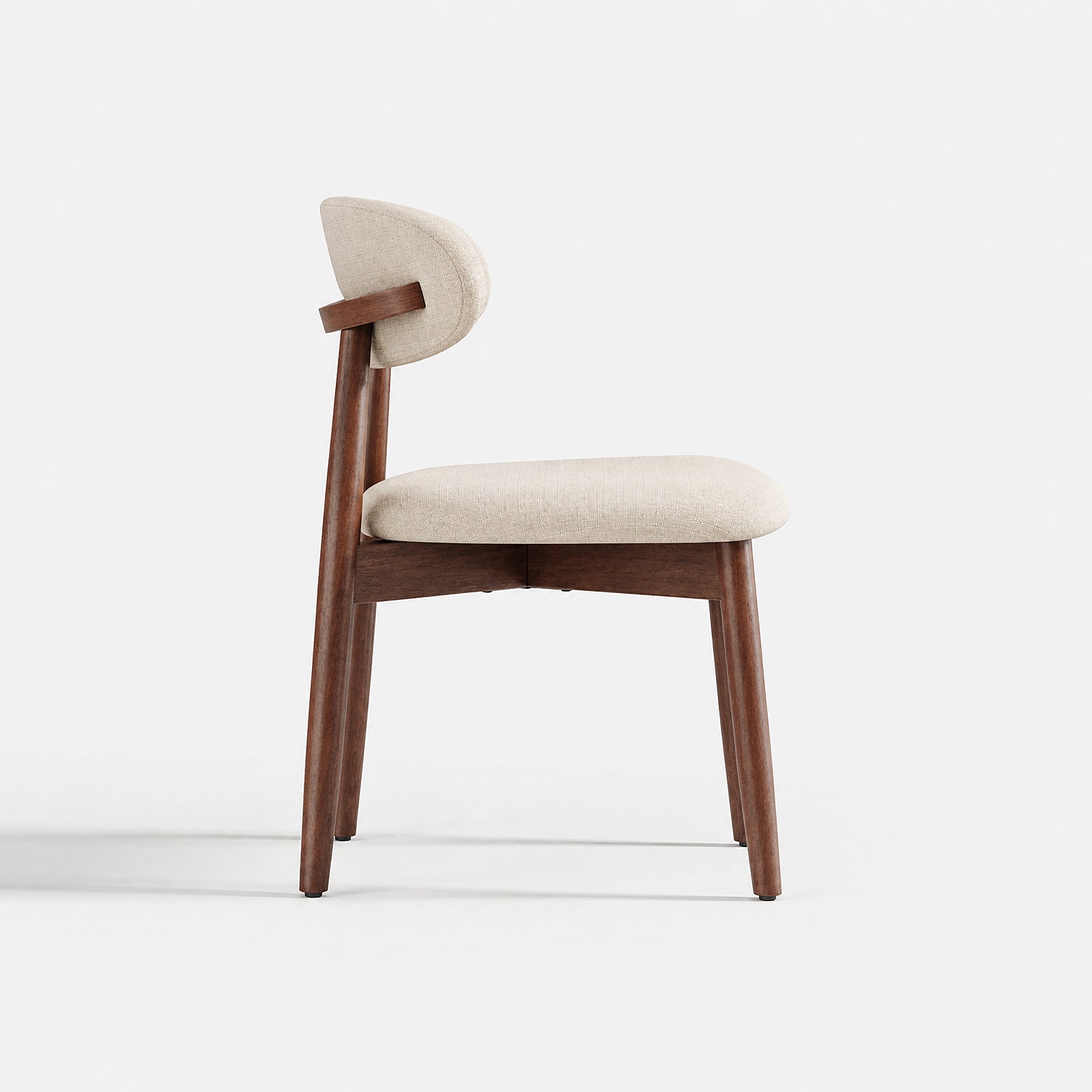 COLAMY NOYA Mid-Century Modern Dining Chair - Upholstered Accent Chair for Kitchen & Dining Room