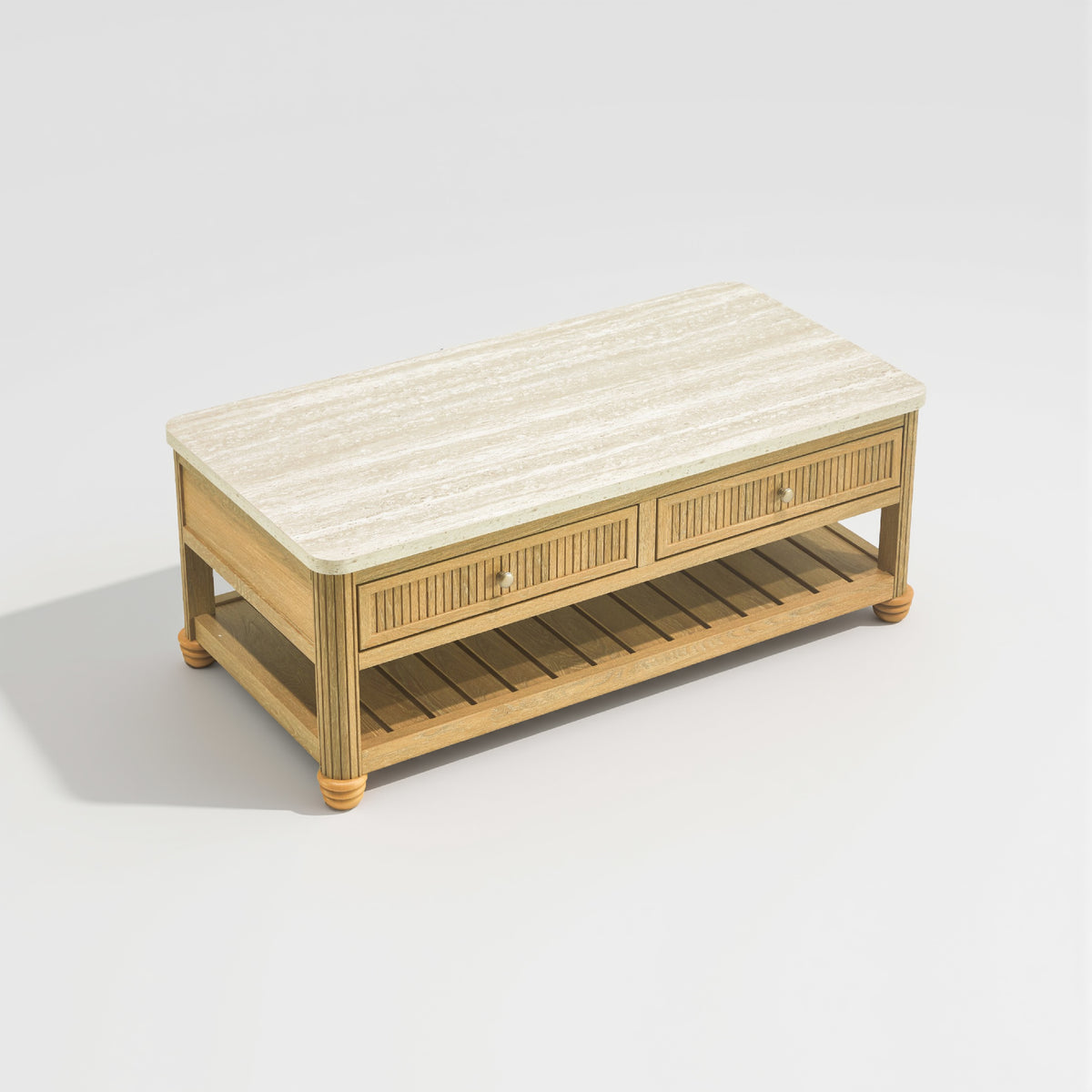 colamy verse 47 inch storage coffee table three quarter view