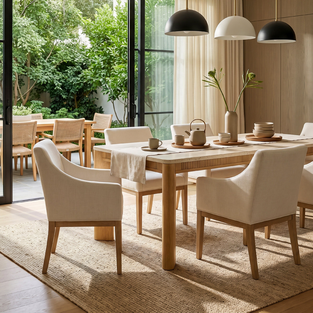 colamy verse dining table for weekend entertaining indoor outdoor open plan
